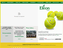 Tablet Screenshot of eleontennis.com